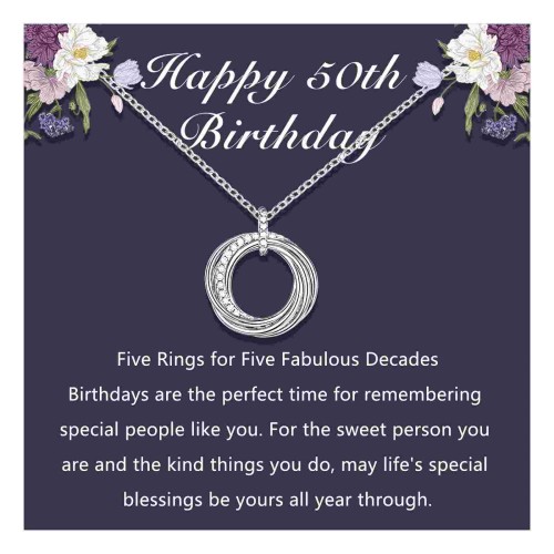 Jewellery 50th birthday present sale
